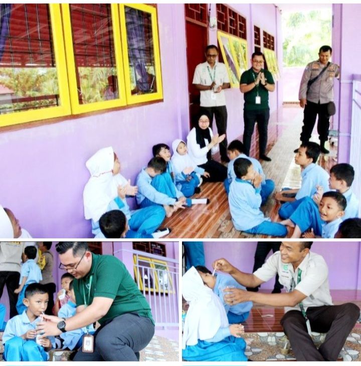 Hari Gizi Nasional 2024, Apical Bagikan Makanan Bergizi di SLB Wati Purnama