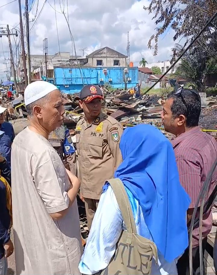 Kebakaran Pasar Buah, Walikota Dumai: Kita Tata Ulang Biar Pedagang Nyaman