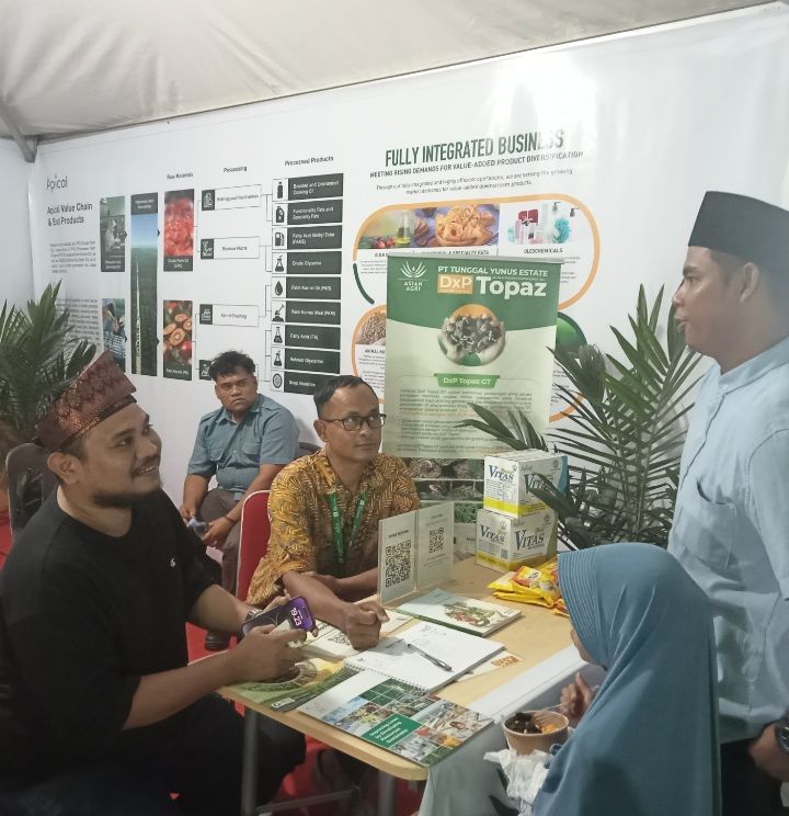 Stand Pameran Apical dan Asian Agri di Dumai Expo 2025 Ramai Dikunjungi